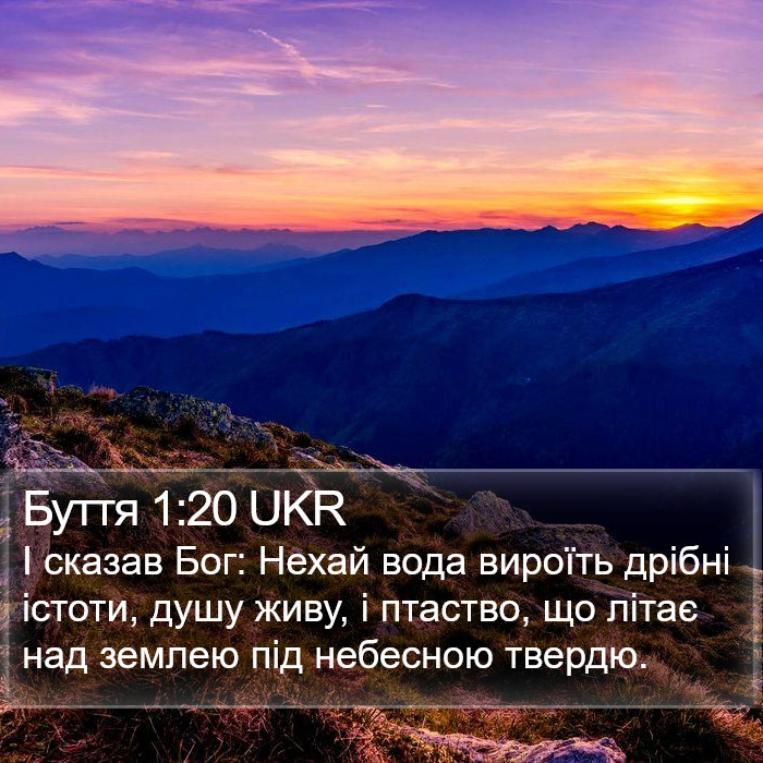 Буття 1:20 UKR Bible Study