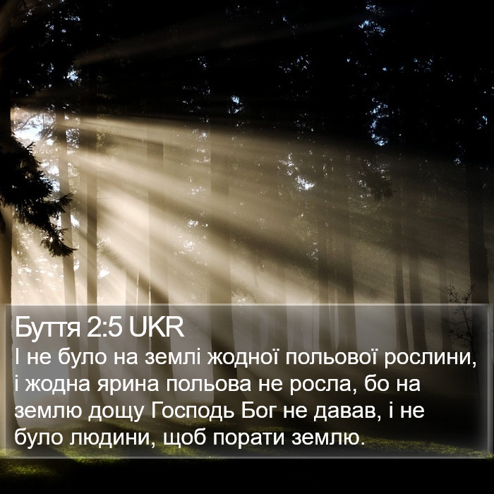 Буття 2:5 UKR Bible Study