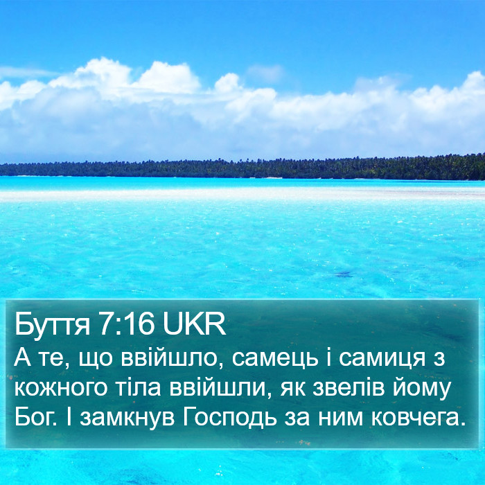 Буття 7:16 UKR Bible Study