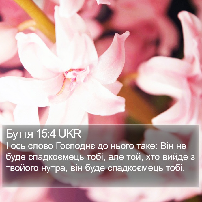 Буття 15:4 UKR Bible Study