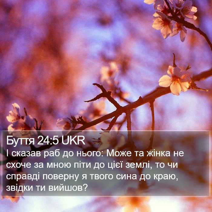 Буття 24:5 UKR Bible Study