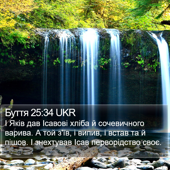 Буття 25:34 UKR Bible Study