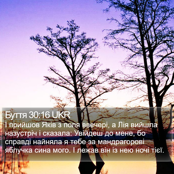 Буття 30:16 UKR Bible Study