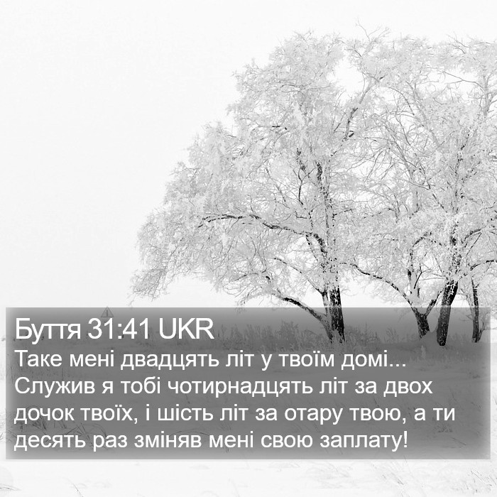 Буття 31:41 UKR Bible Study