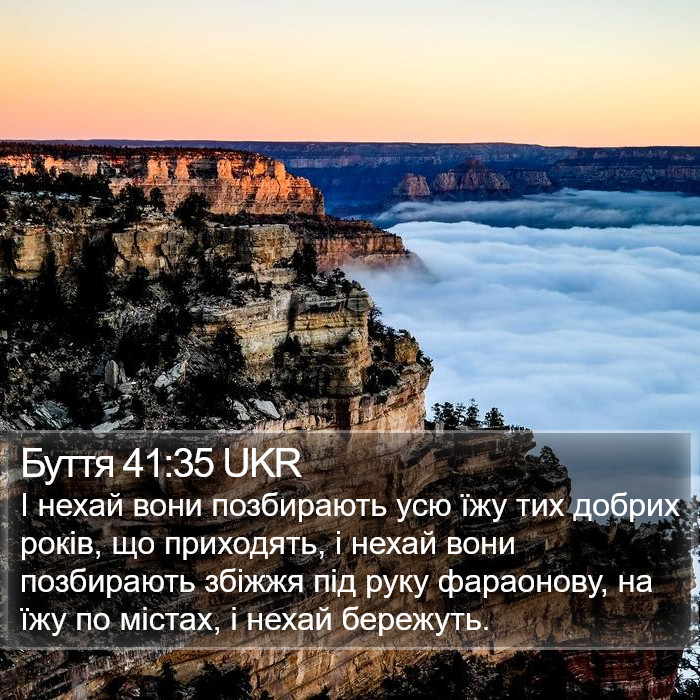 Буття 41:35 UKR Bible Study