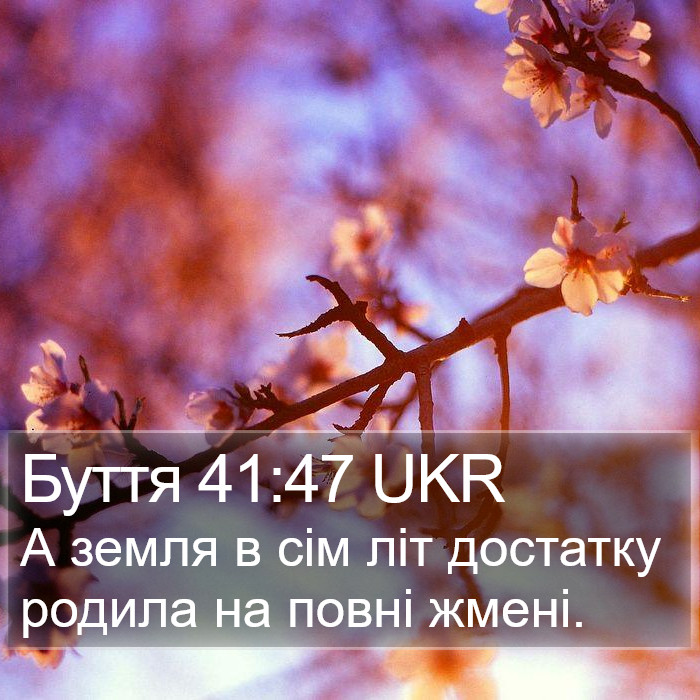 Буття 41:47 UKR Bible Study