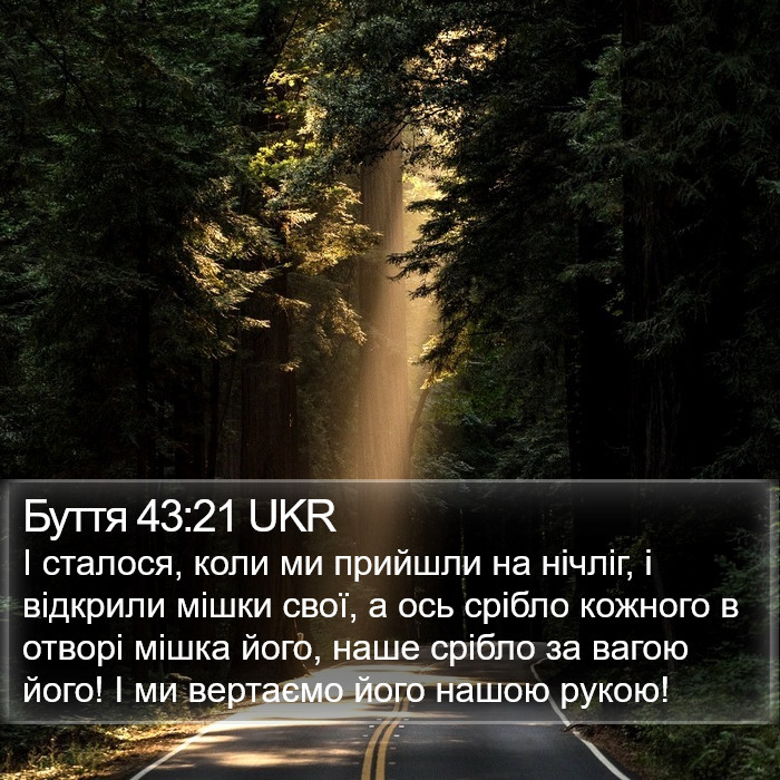 Буття 43:21 UKR Bible Study