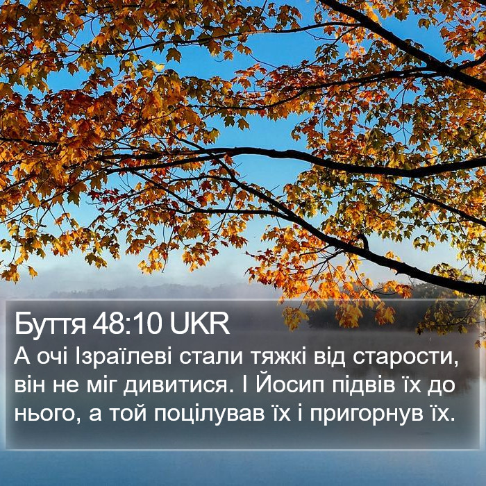Буття 48:10 UKR Bible Study