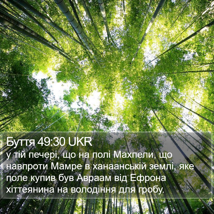 Буття 49:30 UKR Bible Study