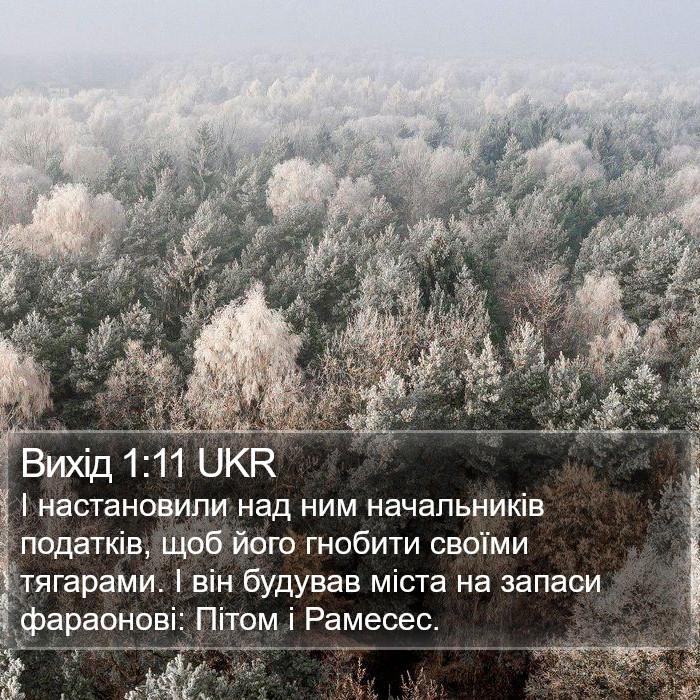 Вихід 1:11 UKR Bible Study