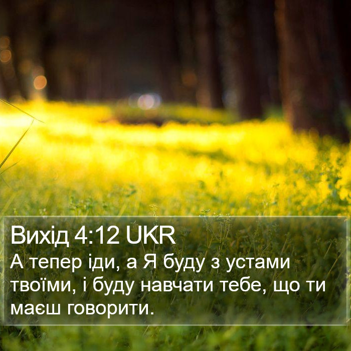 Вихід 4:12 UKR Bible Study
