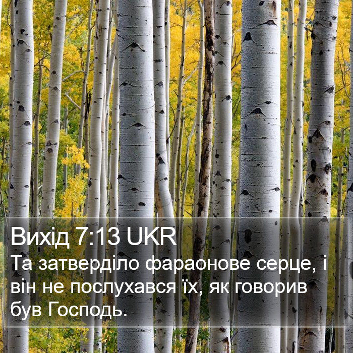 Вихід 7:13 UKR Bible Study