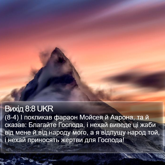 Вихід 8:8 UKR Bible Study