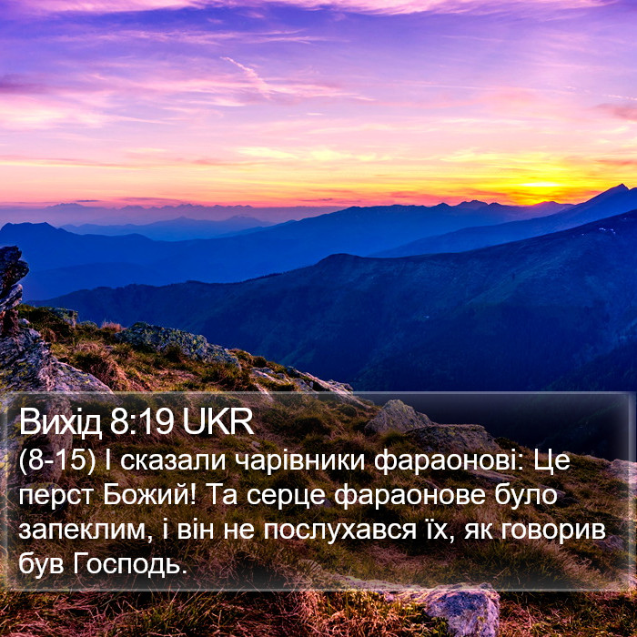 Вихід 8:19 UKR Bible Study