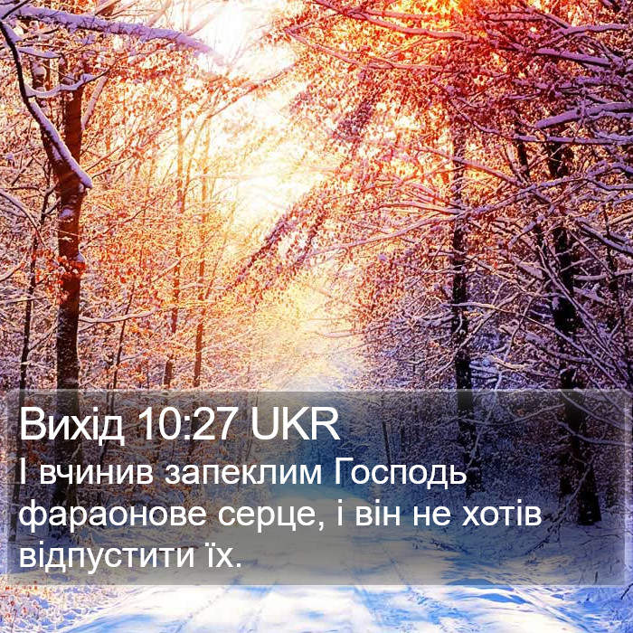 Вихід 10:27 UKR Bible Study