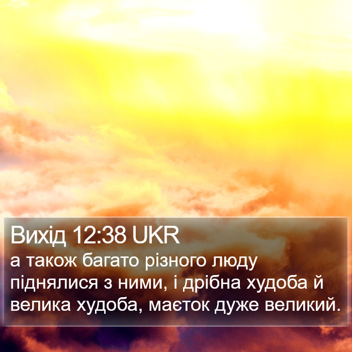 Вихід 12:38 UKR Bible Study