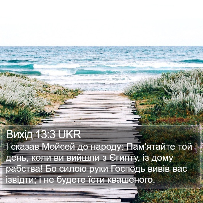 Вихід 13:3 UKR Bible Study