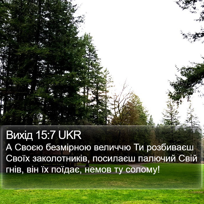 Вихід 15:7 UKR Bible Study