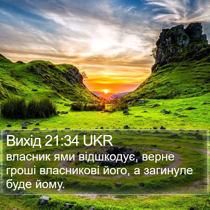 Вихід 21:34 UKR Bible Study