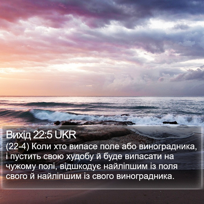 Вихід 22:5 UKR Bible Study