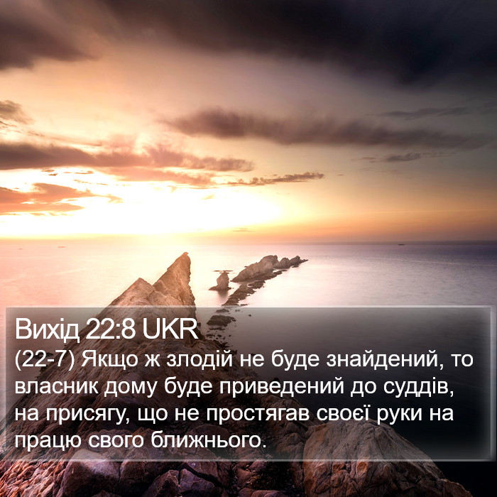 Вихід 22:8 UKR Bible Study