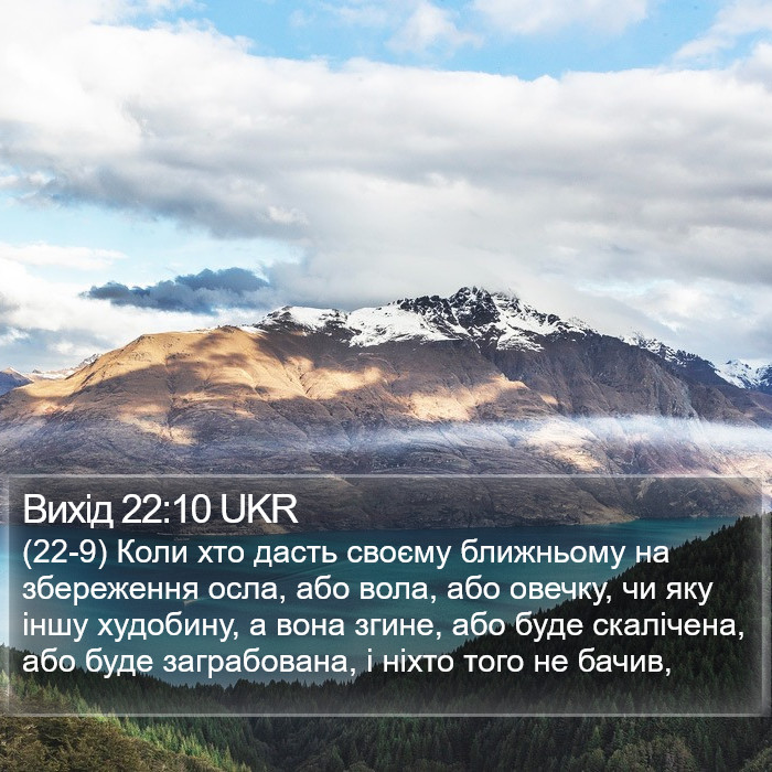 Вихід 22:10 UKR Bible Study