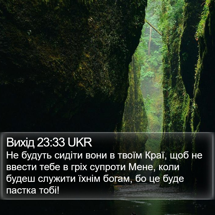Вихід 23:33 UKR Bible Study
