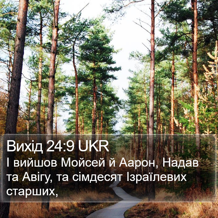 Вихід 24:9 UKR Bible Study