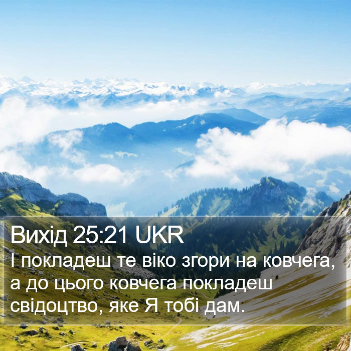 Вихід 25:21 UKR Bible Study