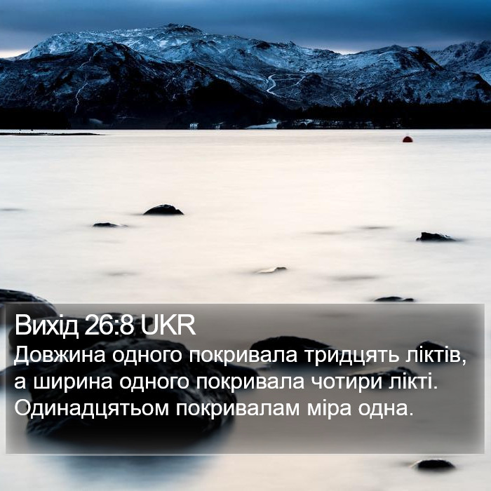 Вихід 26:8 UKR Bible Study