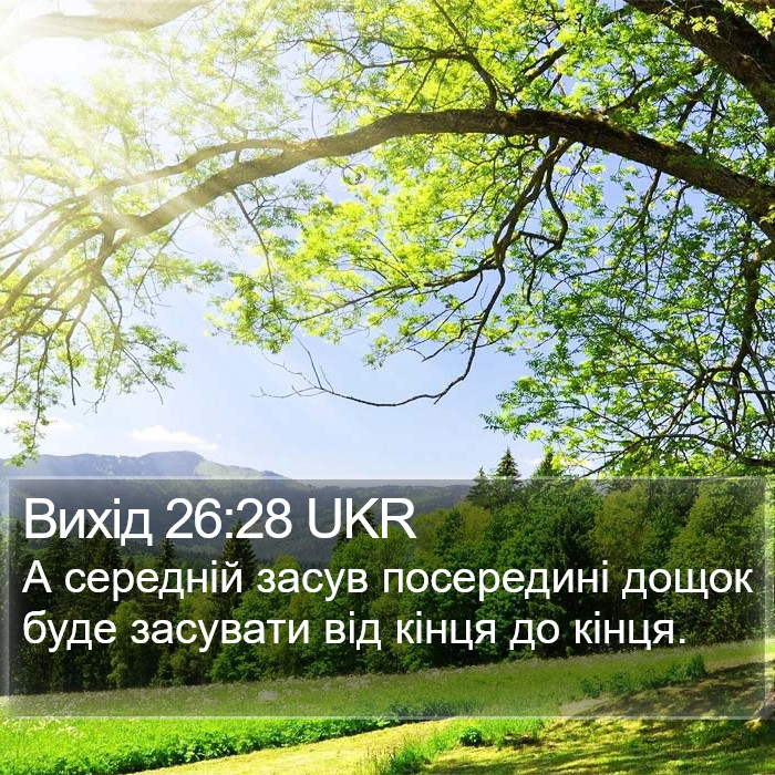 Вихід 26:28 UKR Bible Study