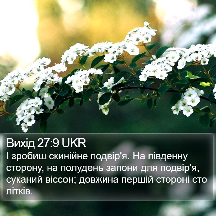 Вихід 27:9 UKR Bible Study