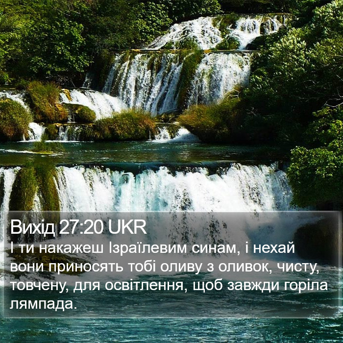 Вихід 27:20 UKR Bible Study