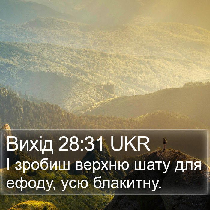 Вихід 28:31 UKR Bible Study