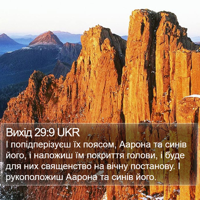 Вихід 29:9 UKR Bible Study