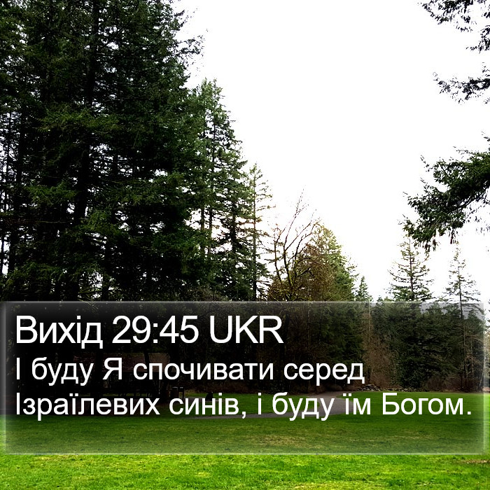 Вихід 29:45 UKR Bible Study