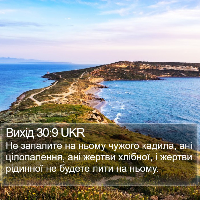 Вихід 30:9 UKR Bible Study