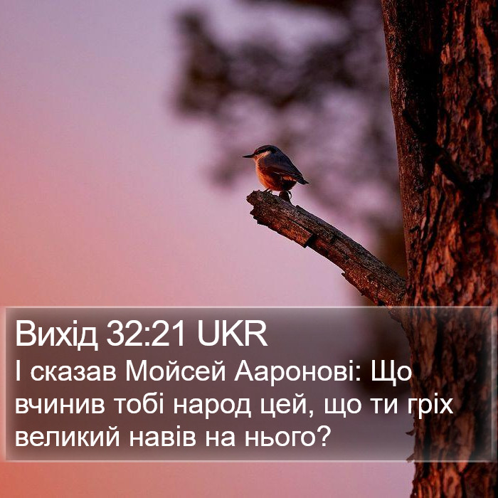 Вихід 32:21 UKR Bible Study