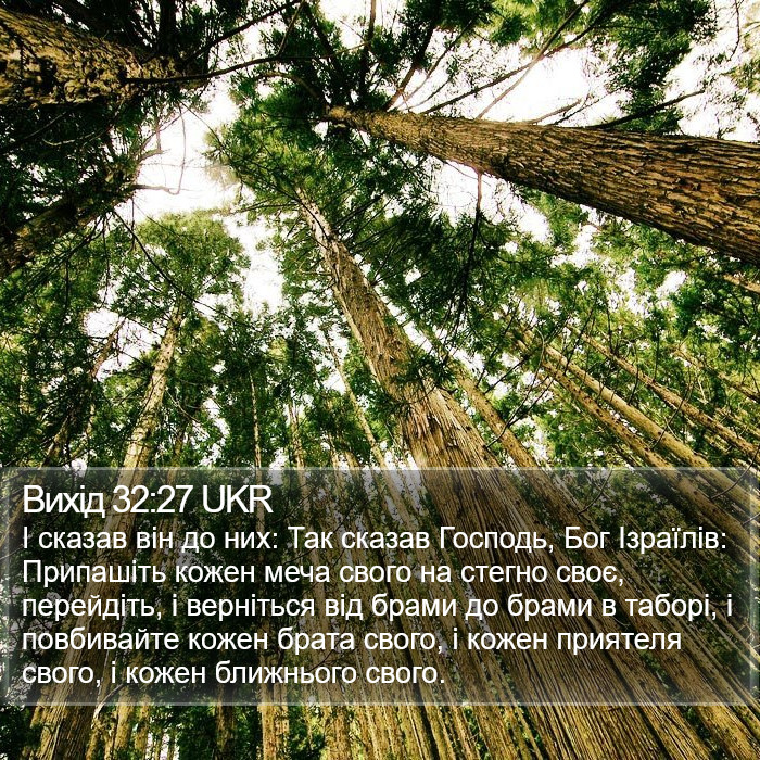 Вихід 32:27 UKR Bible Study