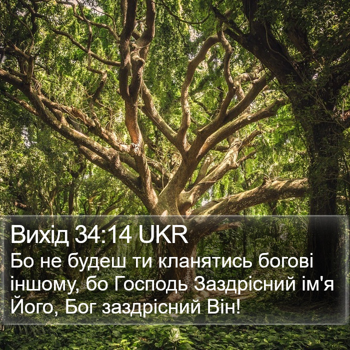 Вихід 34:14 UKR Bible Study