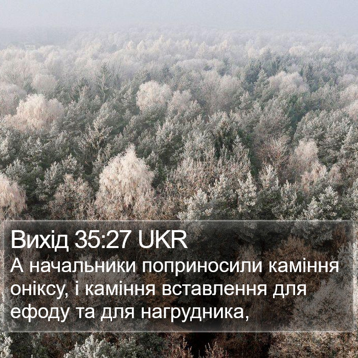 Вихід 35:27 UKR Bible Study