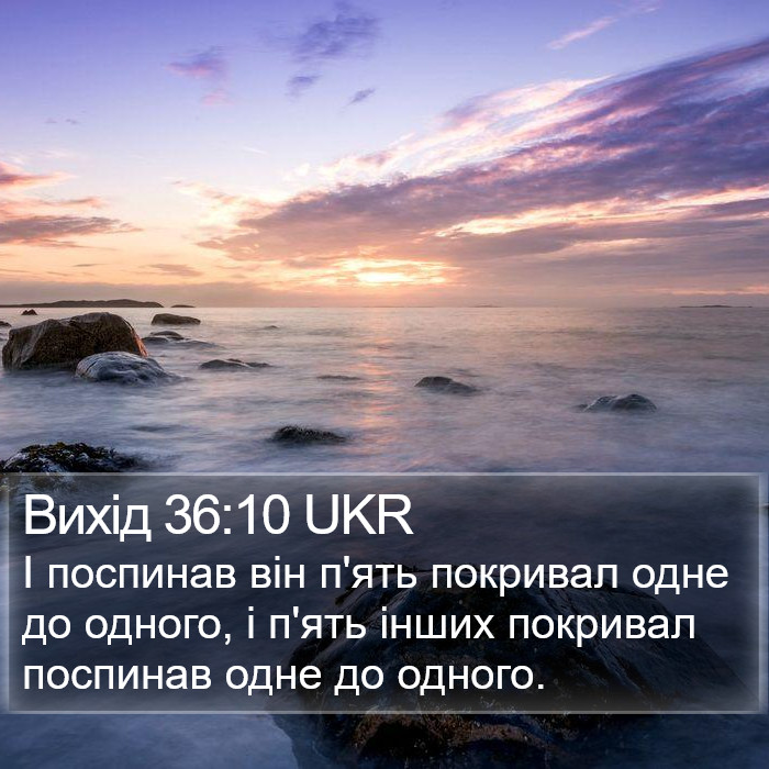 Вихід 36:10 UKR Bible Study