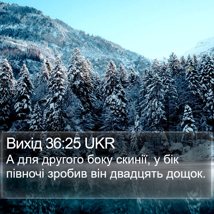 Вихід 36:25 UKR Bible Study