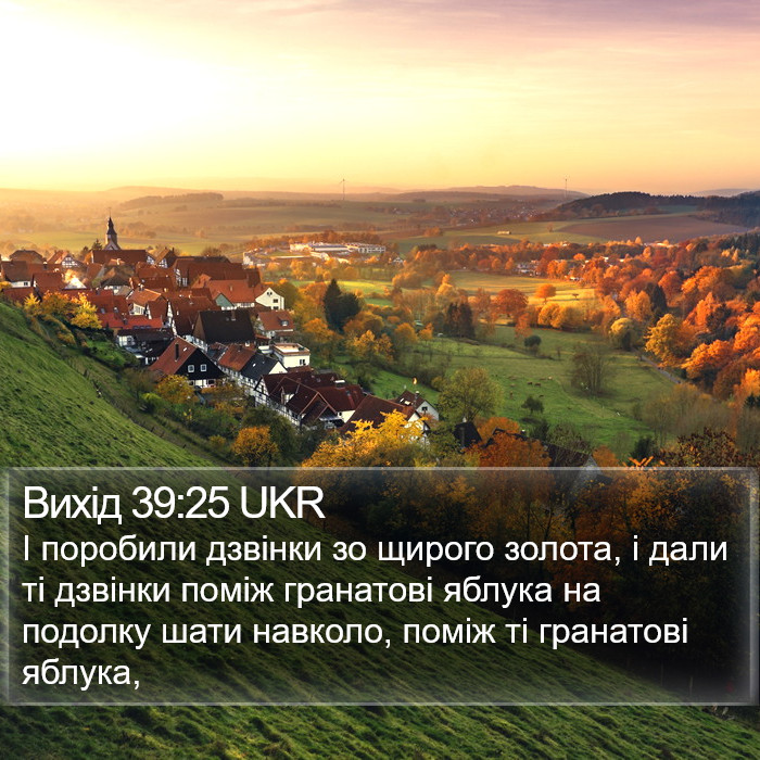 Вихід 39:25 UKR Bible Study
