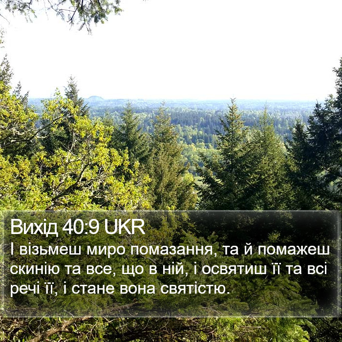 Вихід 40:9 UKR Bible Study