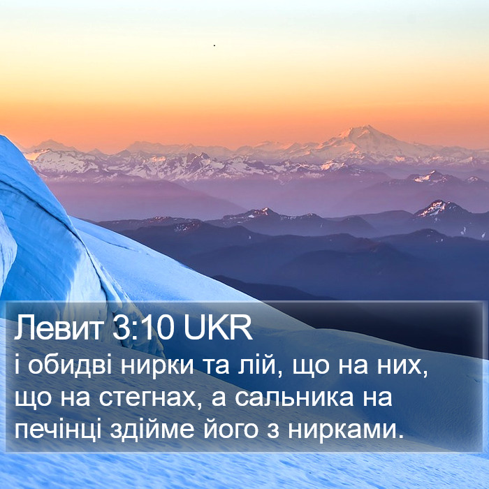 Левит 3:10 UKR Bible Study