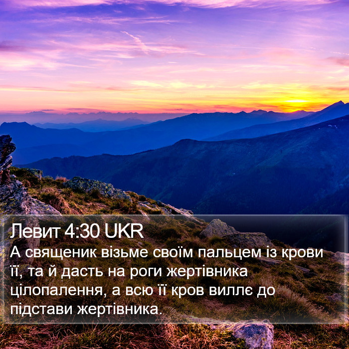 Левит 4:30 UKR Bible Study