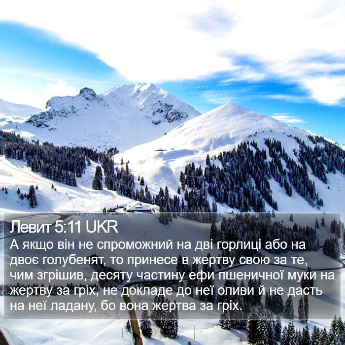 Левит 5:11 UKR Bible Study