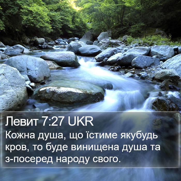 Левит 7:27 UKR Bible Study
