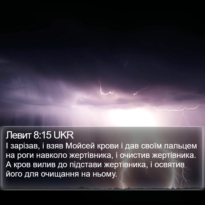 Левит 8:15 UKR Bible Study